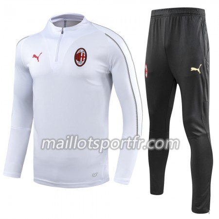 AC Milan Ensemble Sweat d'entrainement Blanc 2018/19